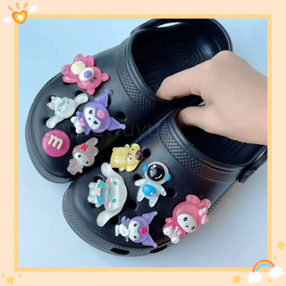 （1pc 3D shoe charm -Ban đêm rực rỡ）GẮN DÉP sandal cross DÉP SỤC, DÉP CÁ SẤU-AA55