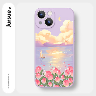 Ốp lưng JURSUE mềm chống sốc hình dễ thương đẹp độc lạ Cho iPhone 16 15 14 13 12 11 Pro Max SE 2020 X XR XS ip 8 7 Plus Y3526