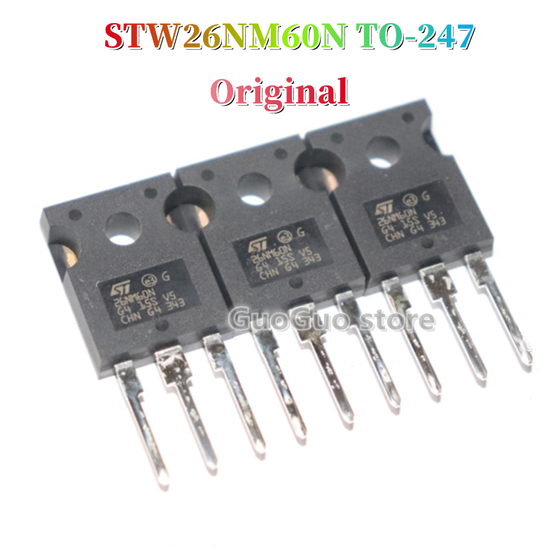 TO-247 W26NM60N STW26NM60N 2 chiếc TO247 26NM60 20A / 600V N-channel MOSFET Transistor Mới pxb8