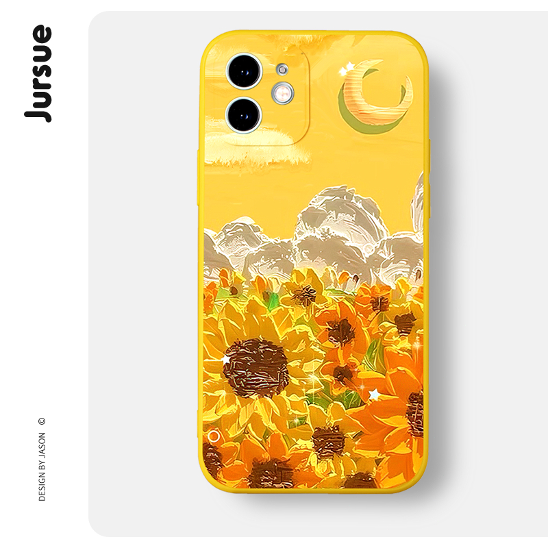 Ốp điện thoại JURSUE dễ thương đẹp độc lạ Cho iPhone 14 13 12 11 Pro Max SE 2020 X XR XS 8 7 ip 6S 6 Plus kute XYH1709