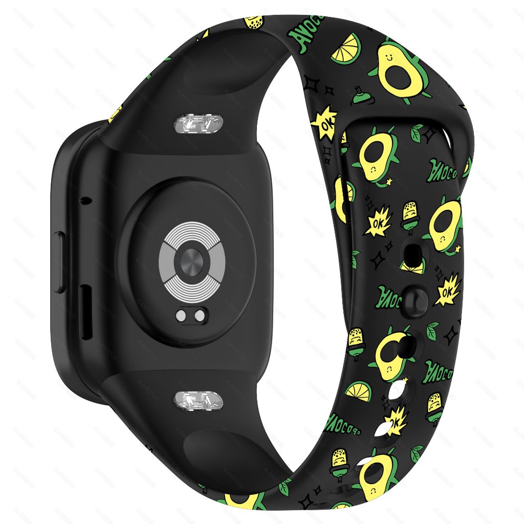 Dây Đeo Đồng Hồ Bằng Silicone TPU Mềm In Hình Quả Bơ Hoạt Hình Dễ Thương Cho Redmi Watch 3 lite