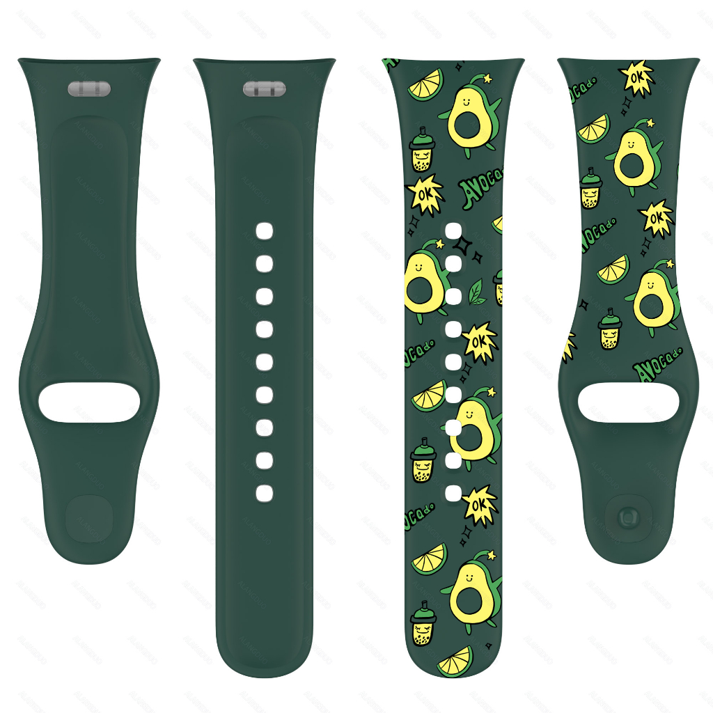 Dây Đeo Đồng Hồ Bằng Silicone TPU Mềm In Hình Quả Bơ Hoạt Hình Dễ Thương Cho Redmi Watch 3 lite