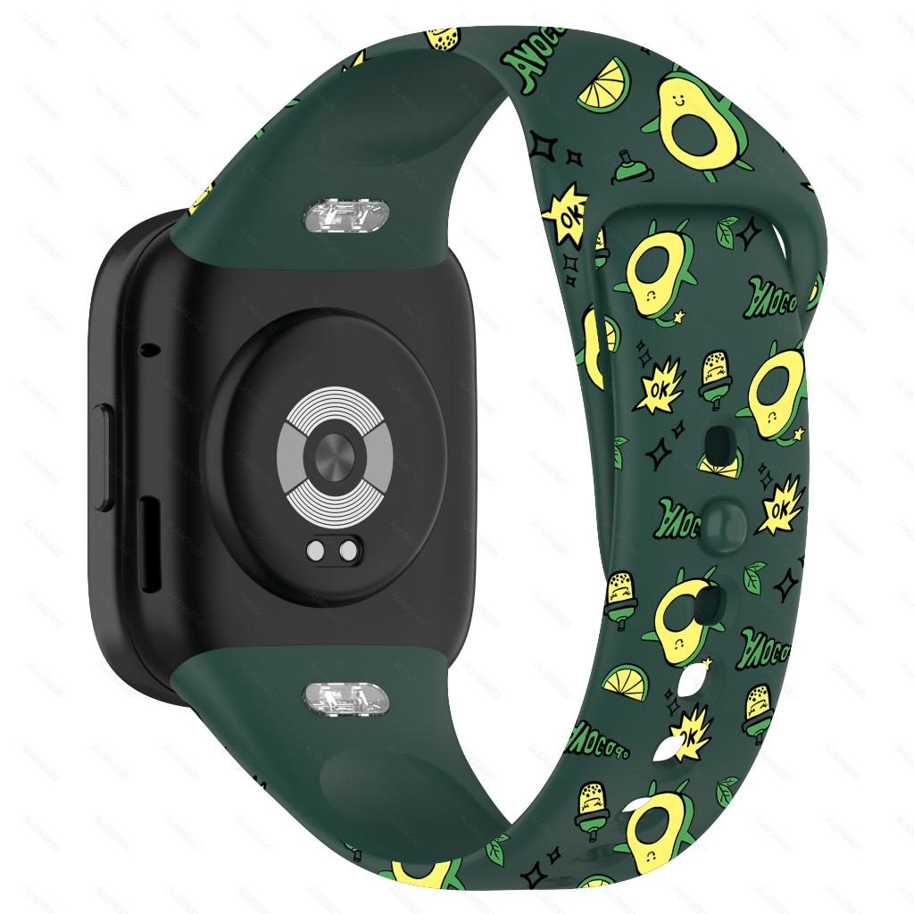 Dây Đeo Đồng Hồ Bằng Silicone TPU Mềm In Hình Quả Bơ Hoạt Hình Dễ Thương Cho Redmi Watch 3 lite