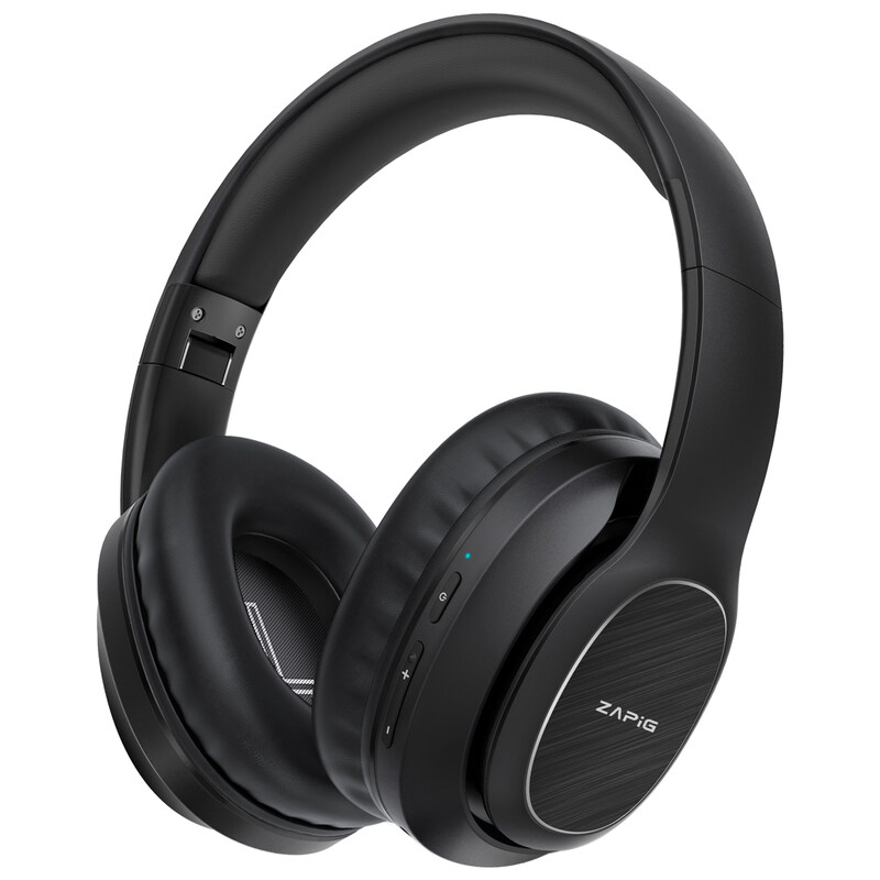 Tai Nghe Chụp Tai ZAPIG Hifi Không Dây Âm Thanh Trầm Sâu 72 Tiếng Có Mic Màu Vàng