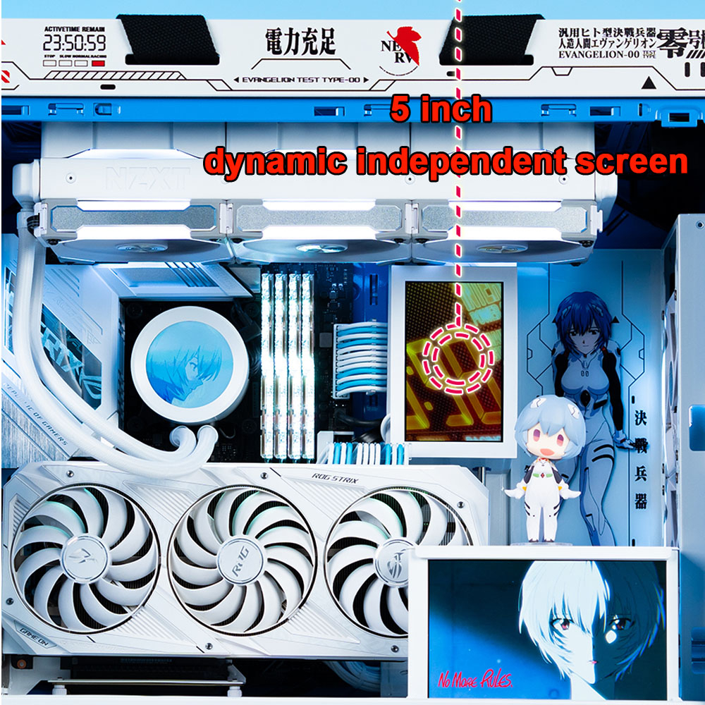 Màn Hình Máy Tính 5 Inch IPS PC 800x480 USB Hiển Thị Màn Hình Hiển Thị Màu Trắng Đen Hỗ Trợ Chơi Game AIDA64