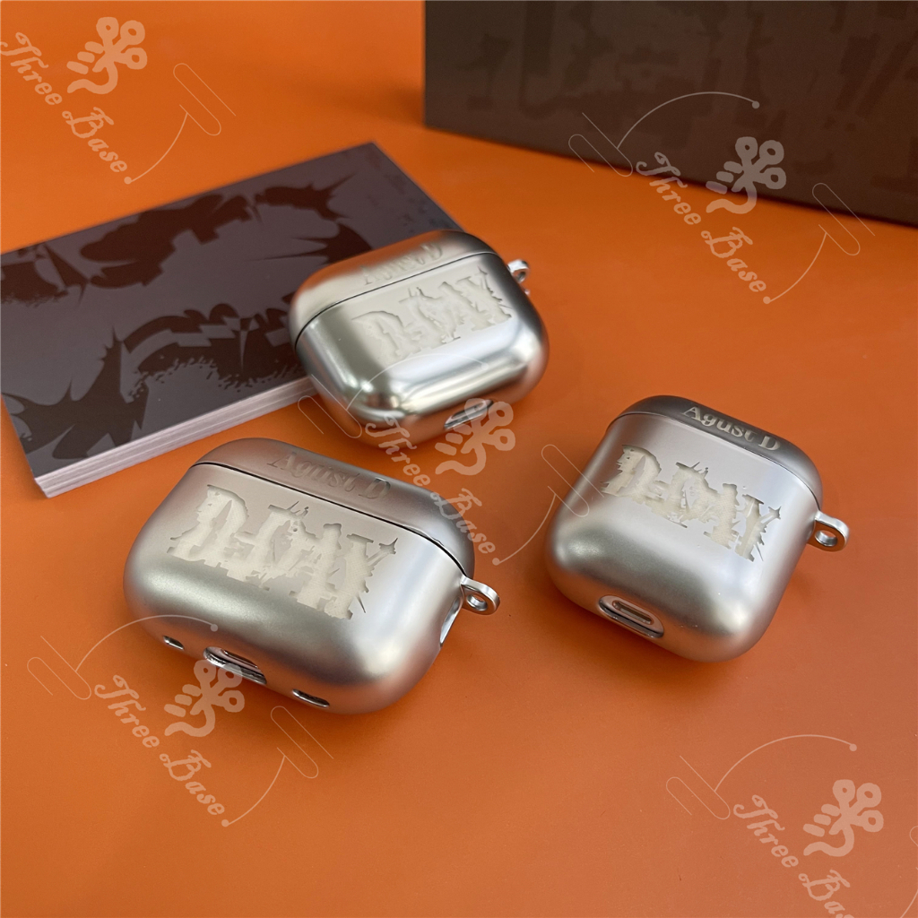 Dday Vỏ Bảo Vệ Hộp Sạc Tai Nghe airpods pro2 2022 gen 3 2022 gen 3 Bằng Kim Loại Có Móc Khóa Hình bts-7 / samsung buds live pro buds 2 2pro 2022