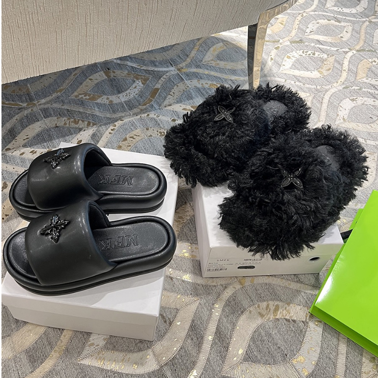 Dép Nữ Đế Dày Siêu Mềm Màu Đen Thời Trang