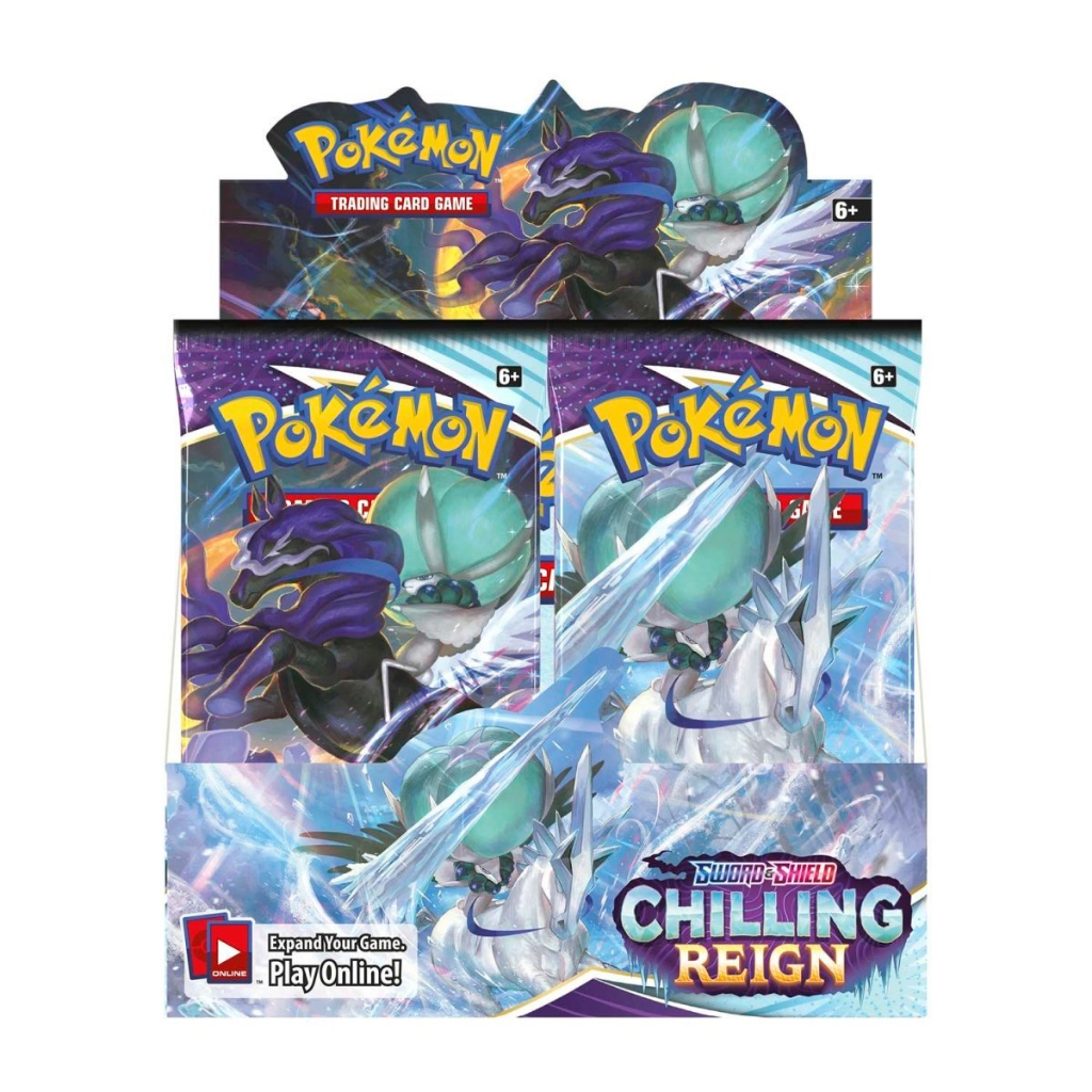 360 thẻ Pokemon Sword&Shield Chilling Reign Hộp hiển thị Supercharger Pokemon TCG
