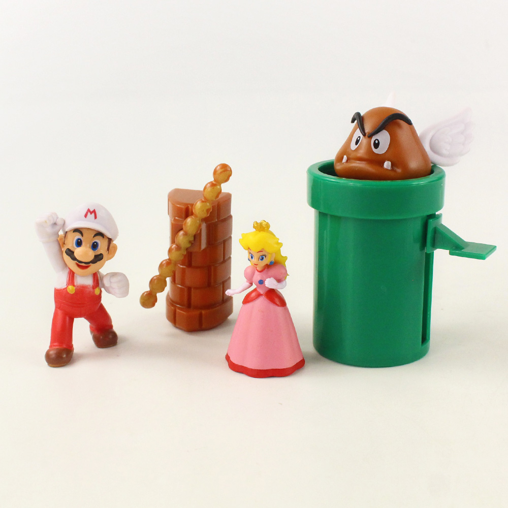 NINTENDO Bộ 12 Nhân Vật Game Super Mario Kích Thước 4-10cm Mô Hình Đồ Chơi Nhân Vật Yoshi Koopa Goomba Trong Game "Mario Luigi"