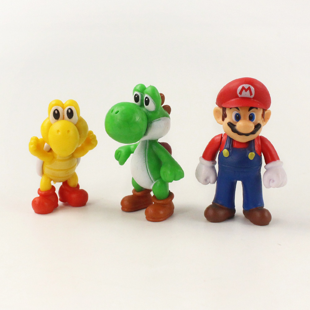 NINTENDO Bộ 12 Nhân Vật Game Super Mario Kích Thước 4-10cm Mô Hình Đồ Chơi Nhân Vật Yoshi Koopa Goomba Trong Game "Mario Luigi"