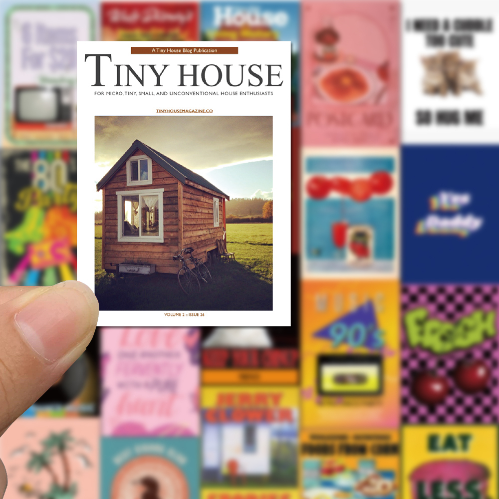 Bộ 40 Miếng Dán Trang Trí Điện Thoại Chống Thấm Nước Hình Ly Trà Sữa Phong Cách retro 90s