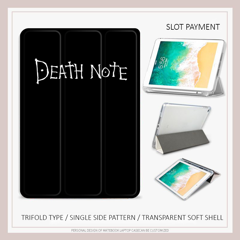 Bao Da Máy Tính Bảng Họa Tiết death Note Cho iPad air 4 5 mini 1 / 2 / 3 / 4 / 5 / 6 iPad 10.2 gen 7 8 9 iPad 2022 pro11 gen10