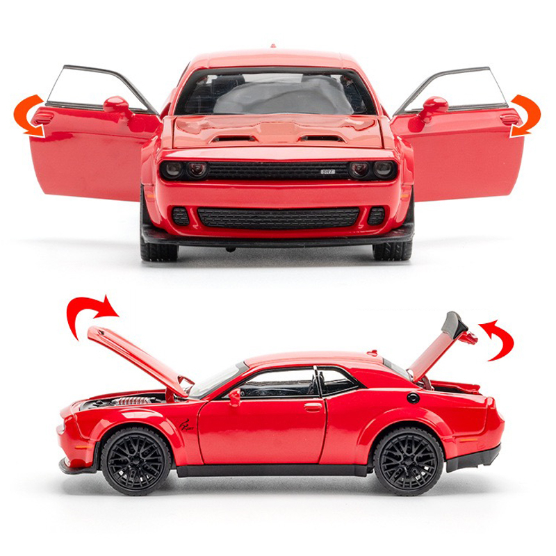 Mô Hình Xe Ô Tô Dodge Challenger SRT Tỉ Lệ 1: 32
