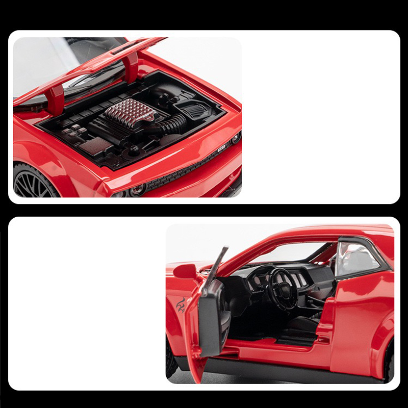 Mô Hình Xe Ô Tô Dodge Challenger SRT Tỉ Lệ 1: 32