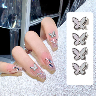 Set 10 con bướm vỏ sò 3d trang trí móng tay nghệ thuật