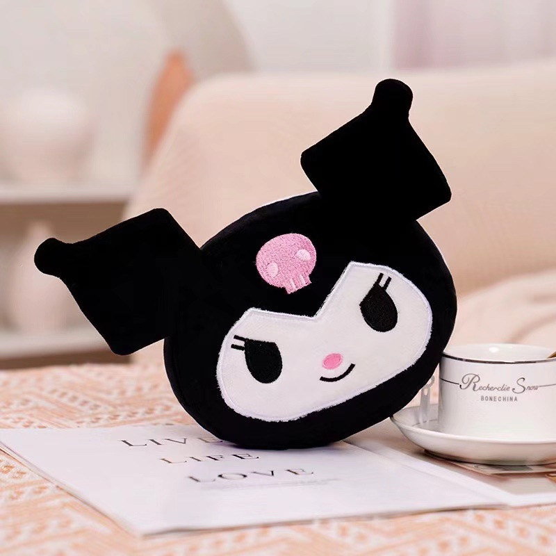 SANRIO Gối Ngủ Du Lịch Nghỉ Ngơi Hình Melody Kuromi Kèm Mặt Nạ Mắt Di Động Tiện Dụng