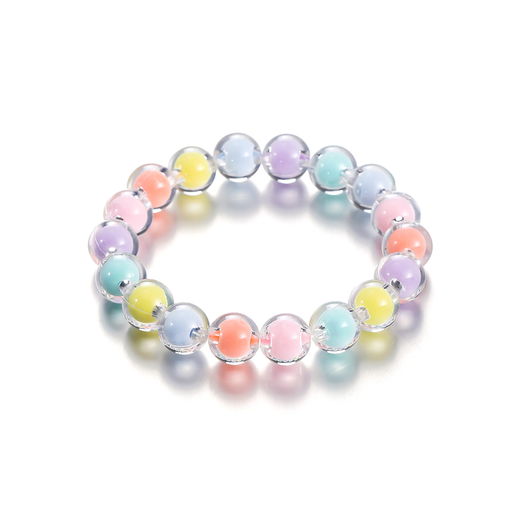 1 Túi Hạt Xỏ Lỗ Tròn Bằng Acrylic Trong Suốt 8-12mm Dùng Làm Trang Sức DIY