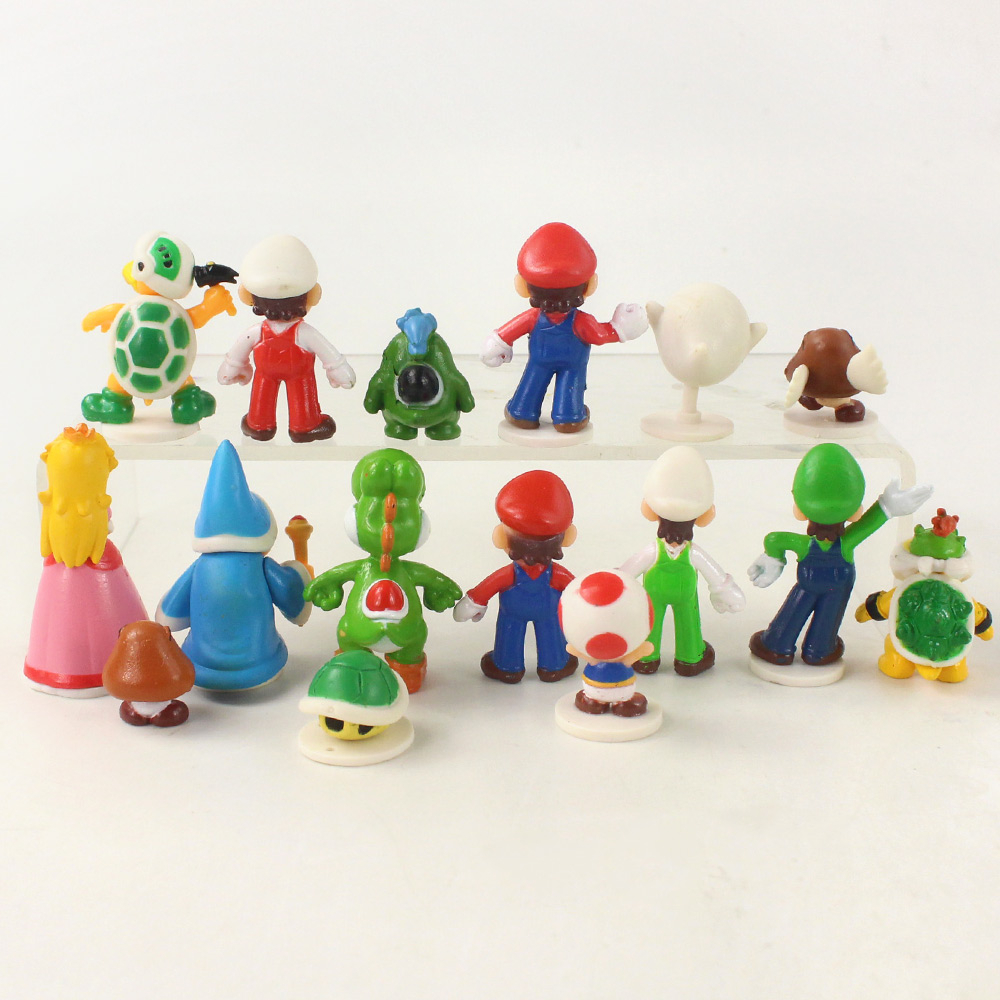 Set 16 Nhân Vật Trong Game Super Mario Cao 5cm Mô Hình Đồ Chơi Nhân Vật Hoạt Hình Mario Luigi Yoshi Toad Peach Goomba Lakitu Koopa Troopa Bowser Phiên Bản Q