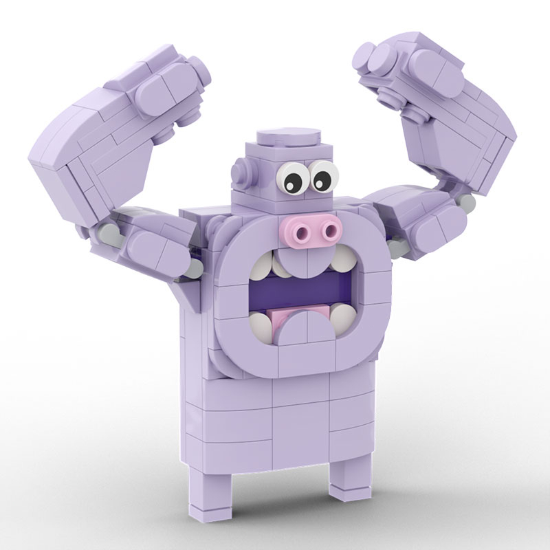 Set 3 Mô Hình Kangaroo Hunky Jake Dr. Bộ Đồ Chơi Xếp Hình 219 Mảnh Cho Bé