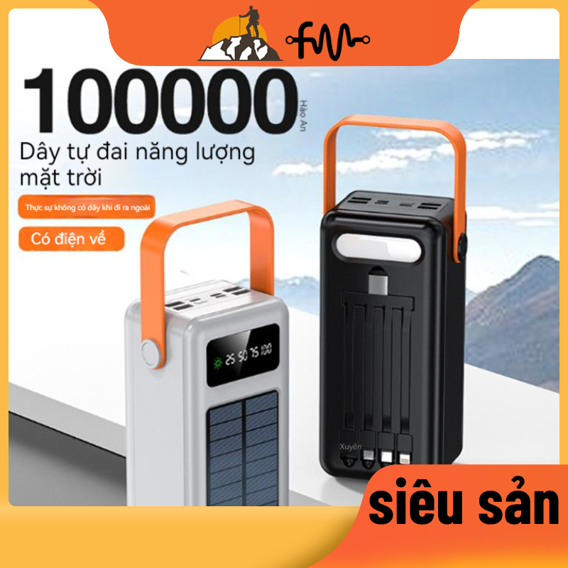 Sạc Dự Phòng Sử Dụng Năng Lượng Mặt Trời Siêu Nhẹ 150000Sạc Dự Phòng Di Động Ngoài Trời / Cắm Trại Ngoài Trời