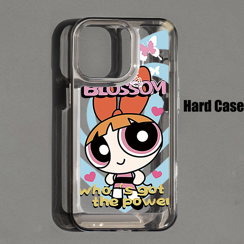 Ốp Điện Thoại Mềm Trong Suốt Chống Sốc In Hình Powerpuff Girls Cho iPhone 14 13 12 11 6 7 Pro Max Plus Mini X XS Max XR