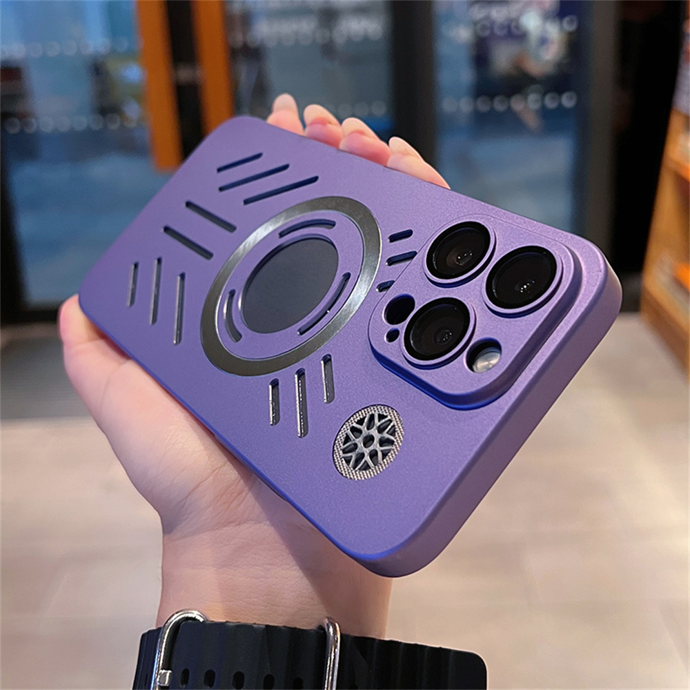 Ốp Điện Thoại Nam Châm Tản Nhiệt Không Dây Cho iphone 15 14 13 12 11 pro max