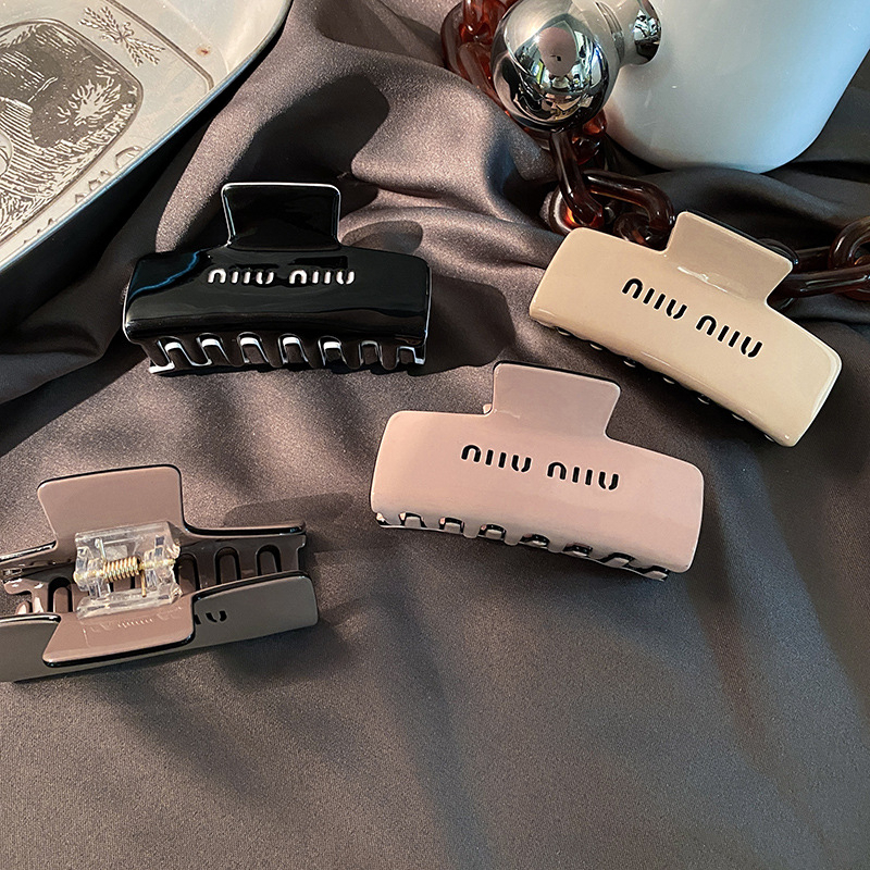 Miumiu acetic Kẹp Tóc Hình Chữ Nhật Đơn Giản Thời Trang Mùa Hè Cho Nữ