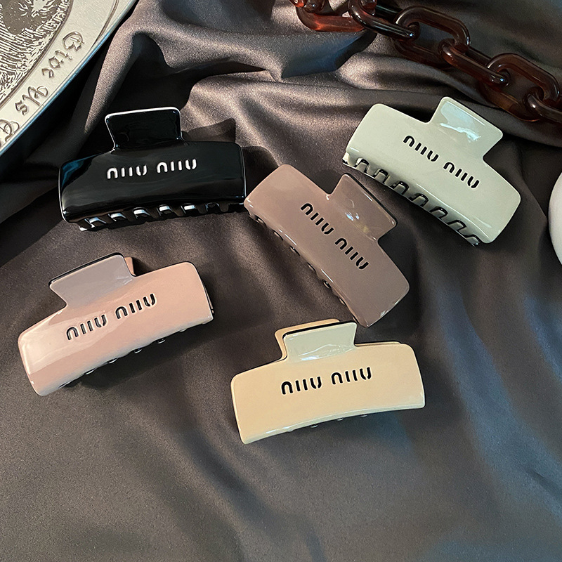 Miumiu acetic Kẹp Tóc Hình Chữ Nhật Đơn Giản Thời Trang Mùa Hè Cho Nữ