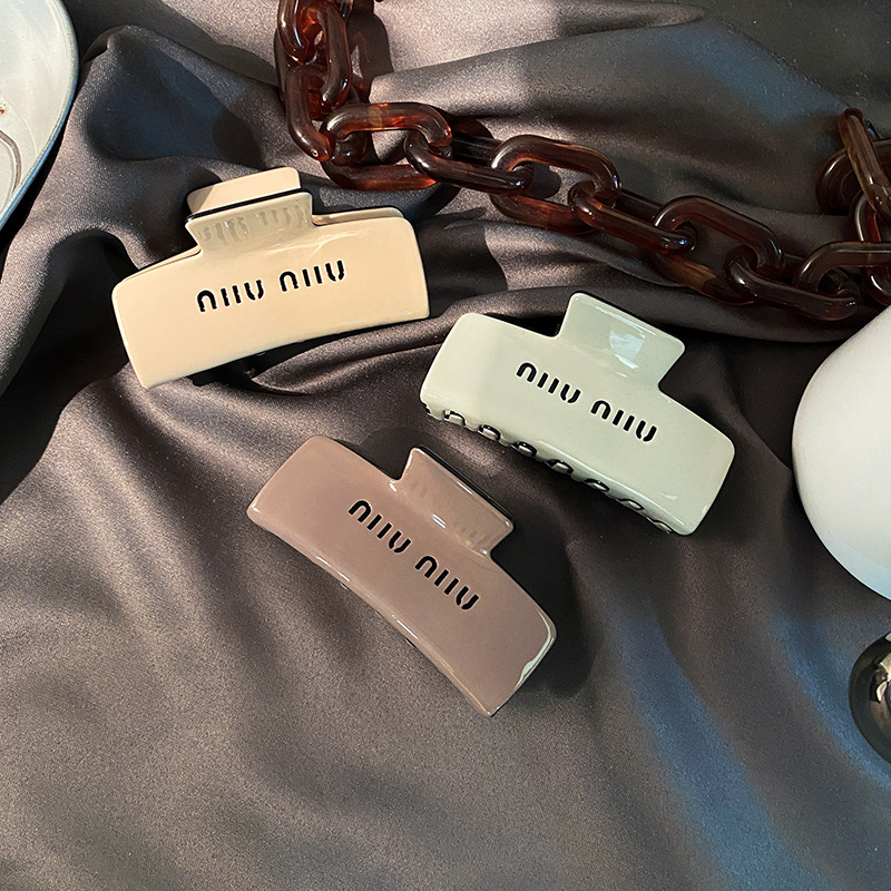 Miumiu acetic Kẹp Tóc Hình Chữ Nhật Đơn Giản Thời Trang Mùa Hè Cho Nữ