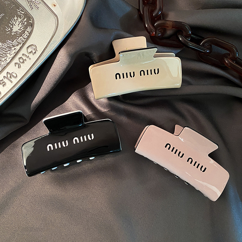 Miumiu acetic Kẹp Tóc Hình Chữ Nhật Đơn Giản Thời Trang Mùa Hè Cho Nữ