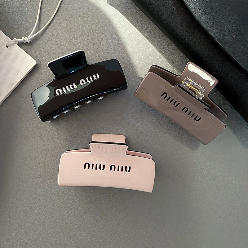 Miumiu acetic Kẹp Tóc Hình Chữ Nhật Đơn Giản Thời Trang Mùa Hè Cho Nữ