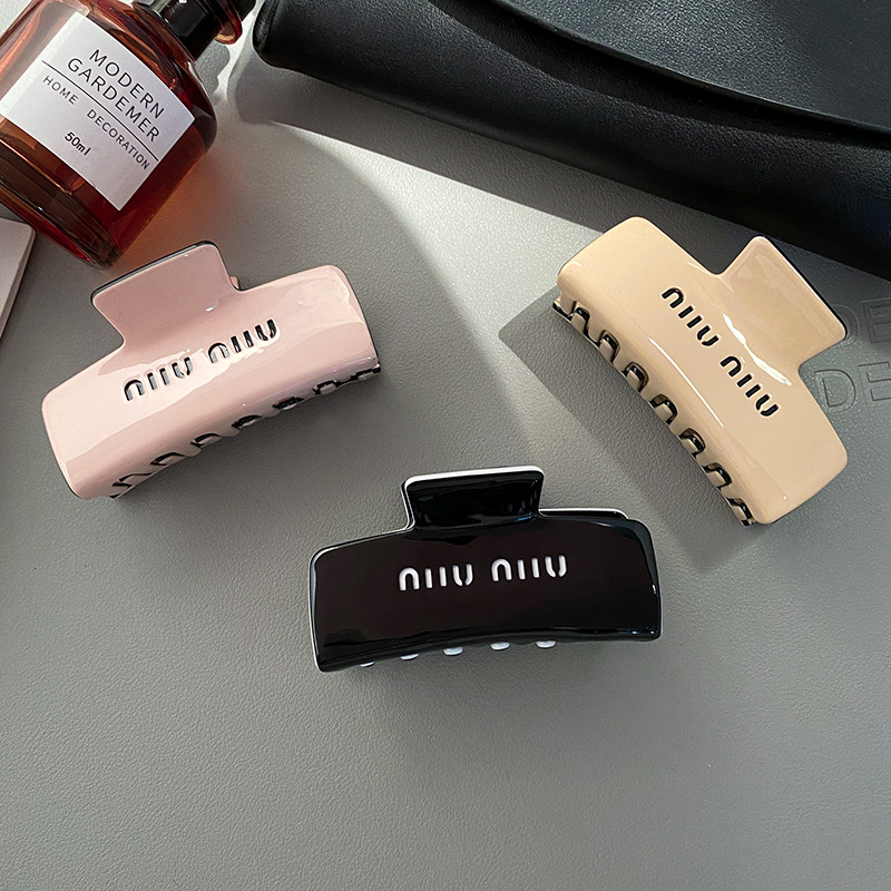 Miumiu acetic Kẹp Tóc Hình Chữ Nhật Đơn Giản Thời Trang Mùa Hè Cho Nữ