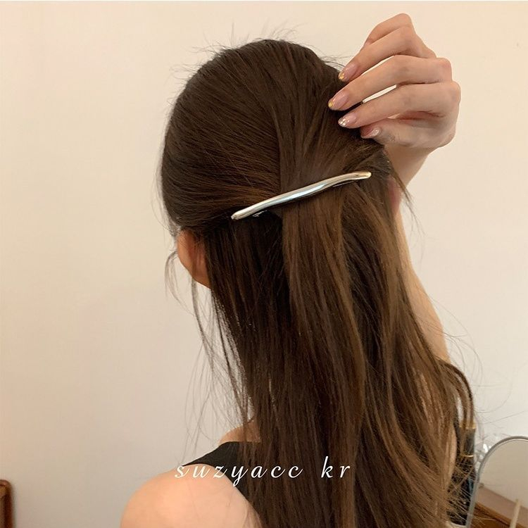 Kẹp Tóc Kim Loại Cong Đơn Giản Một Lần Chất Lượng Cao