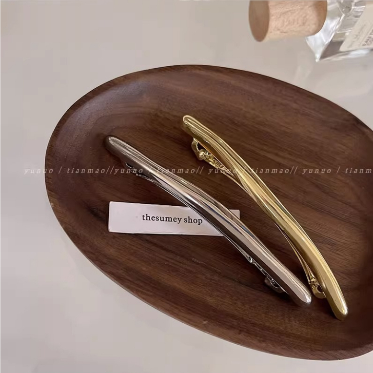 Kẹp Tóc Kim Loại Cong Đơn Giản Một Lần Chất Lượng Cao