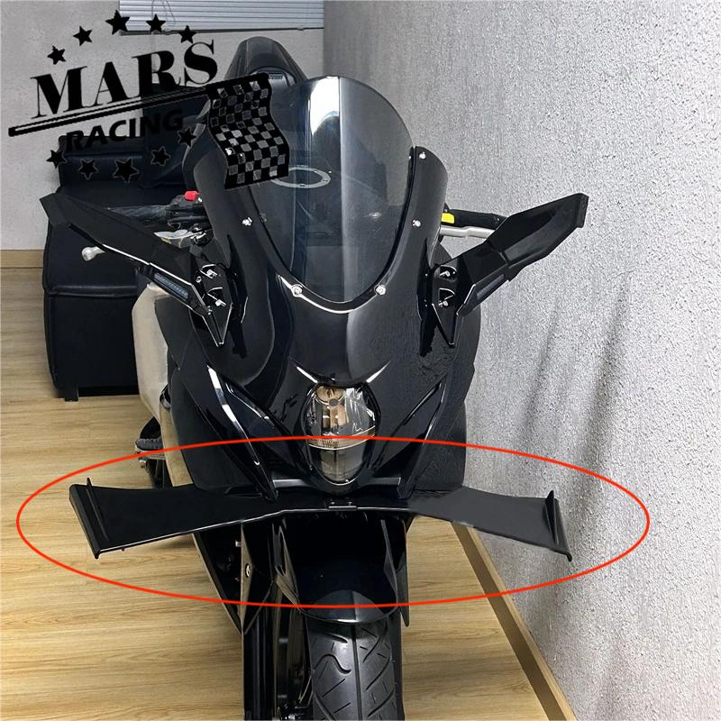 Xe gắn máy đang di chuyển dưới sức mạnh của màn hình máy bay khí động lực ở phía trước tấm điều khiển cánh cánh nhỏ cánh gió trở lại lá chắn gió SUZUKI GSX250R GSX-250R GSXR250 250R 2016-2023