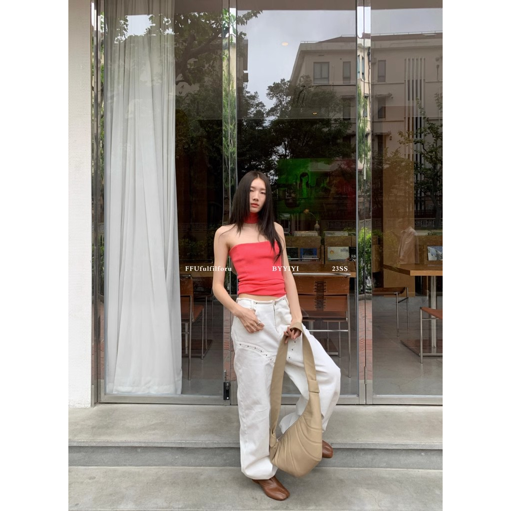 Áo Ống Dệt Kim Ôm Dáng Thời Trang Mùa Hè 2023 Mới Mẻ Cho Nữ