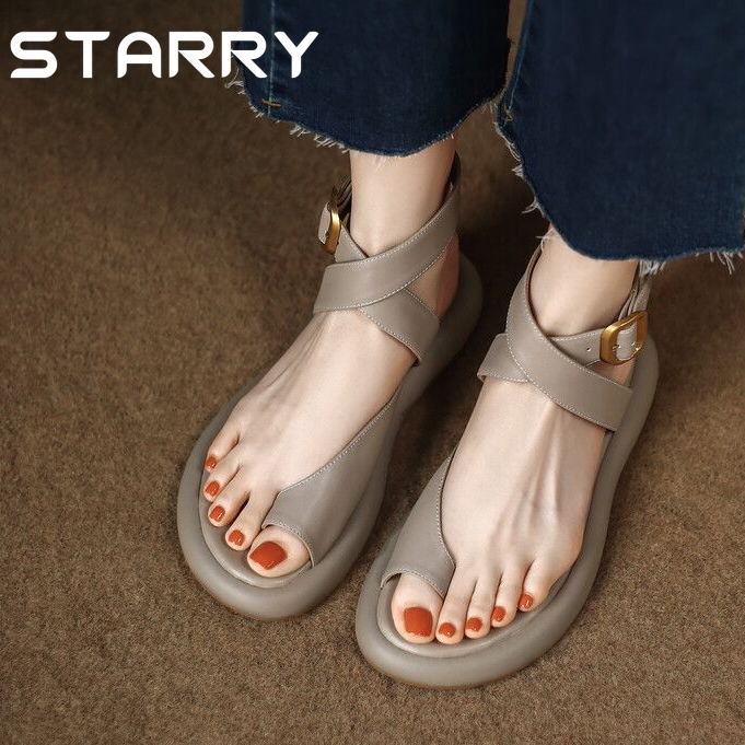 STARRY sandal nữ  dép nữ đế cao dép quai hậu nữ 2023 Nóng bán Dép đế mềm thời thượng 052519