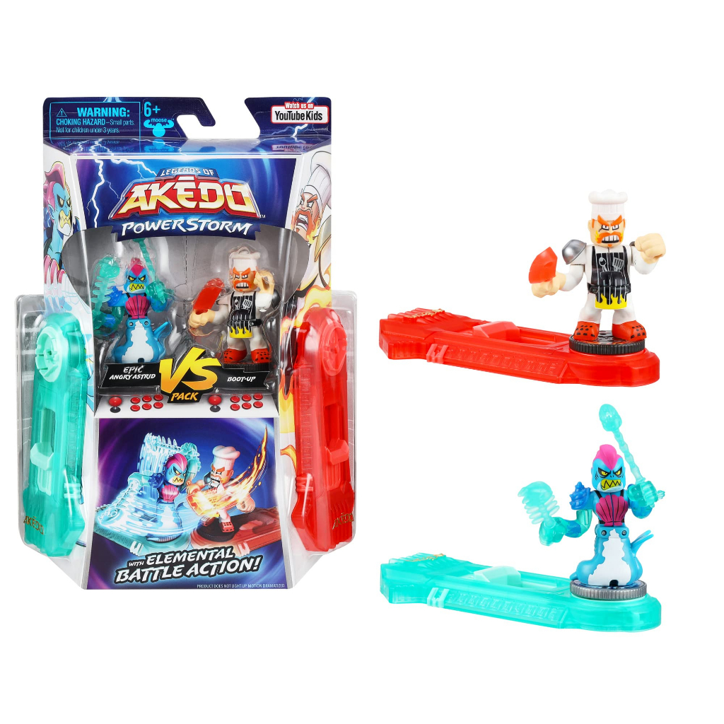 Nhân Vật Akedo Powerstorm Trong Legends of Legends | Túi Xách In Hình Versus Độc Đáo Hợp Thời Trang | Bộ 2 Mô Hình Nhân Vật Battling Và 2 Bộ Điều Khiển Chiến Đấu | Lò Đốt Trầm Hương Epic Briny Versus Bun