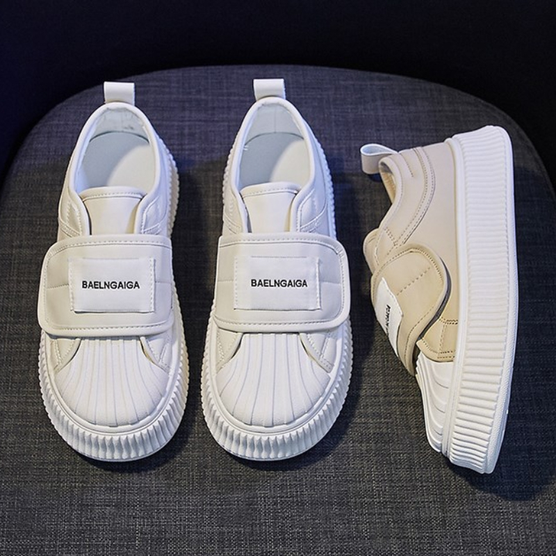 Giày Thể Thao Trắng Quai Dán Phong Cách Hàn Quốc Thời Trang Mùa Xuân Mới Cho Nữ Sinh Crush119