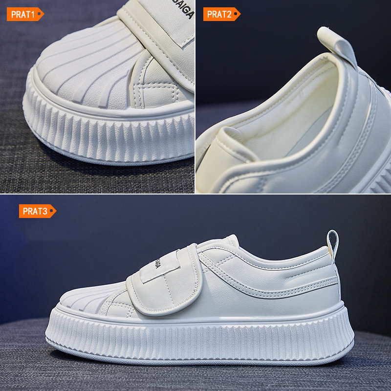 Giày Thể Thao Trắng Quai Dán Phong Cách Hàn Quốc Thời Trang Mùa Xuân Mới Cho Nữ Sinh Crush119