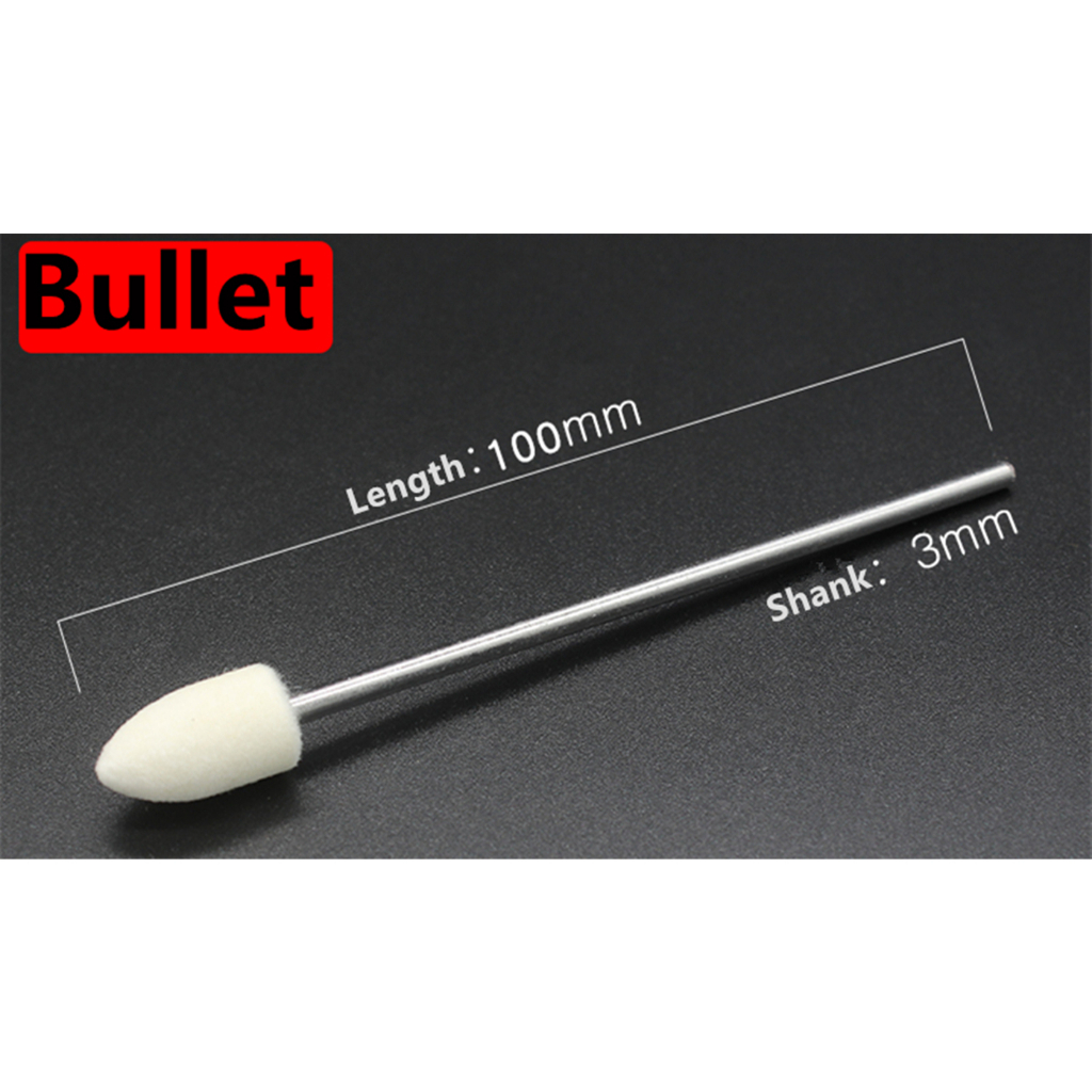 Set 10 Mũi Khoan Len Dài 100mm Dài 3-12mm Chuyên Dụng Đánh Bóng