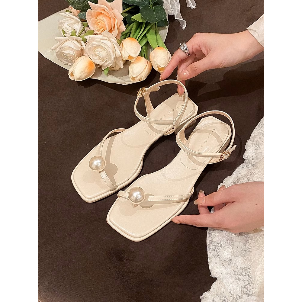 Aès giày cao gót Sandal Cao Gót Hở Ngón Thiết Kế Mới Thời Trang Dành Cho Năm 2023 22Z23052606