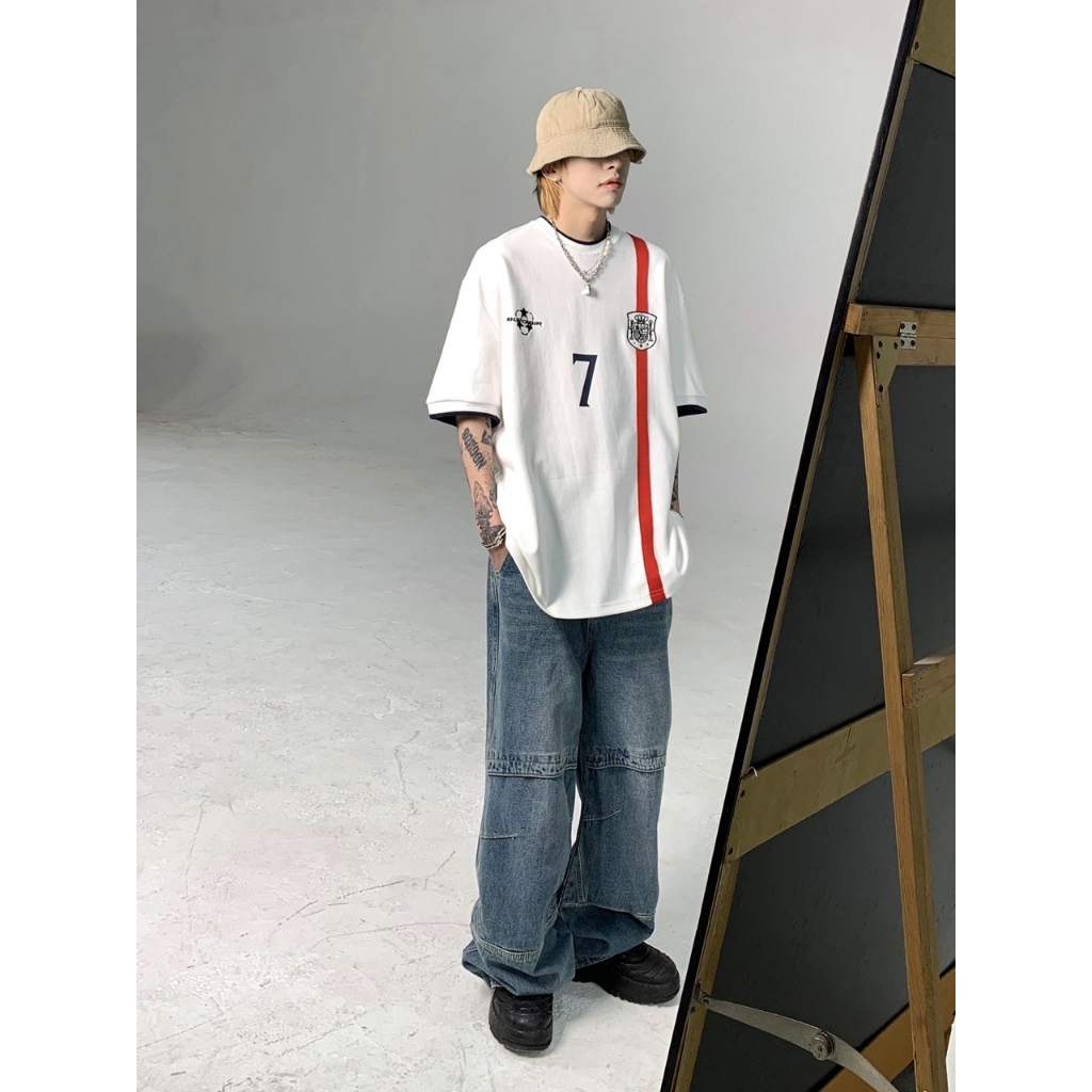 Áo thun AOKANG tay ngắn cổ tròn phong cách năng động thời trang cho nam nữ