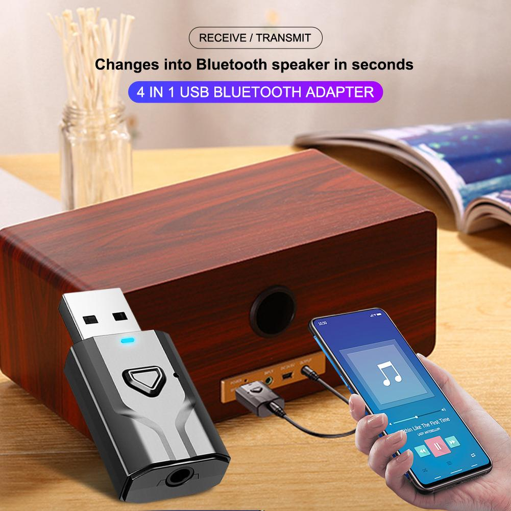Thiết Bị Nhận Tín Hiệu Âm Thanh Bluetooth 5.0 AUX RCA USB 3.5mm Không Dây Cho TV / PC / Xe Hơi