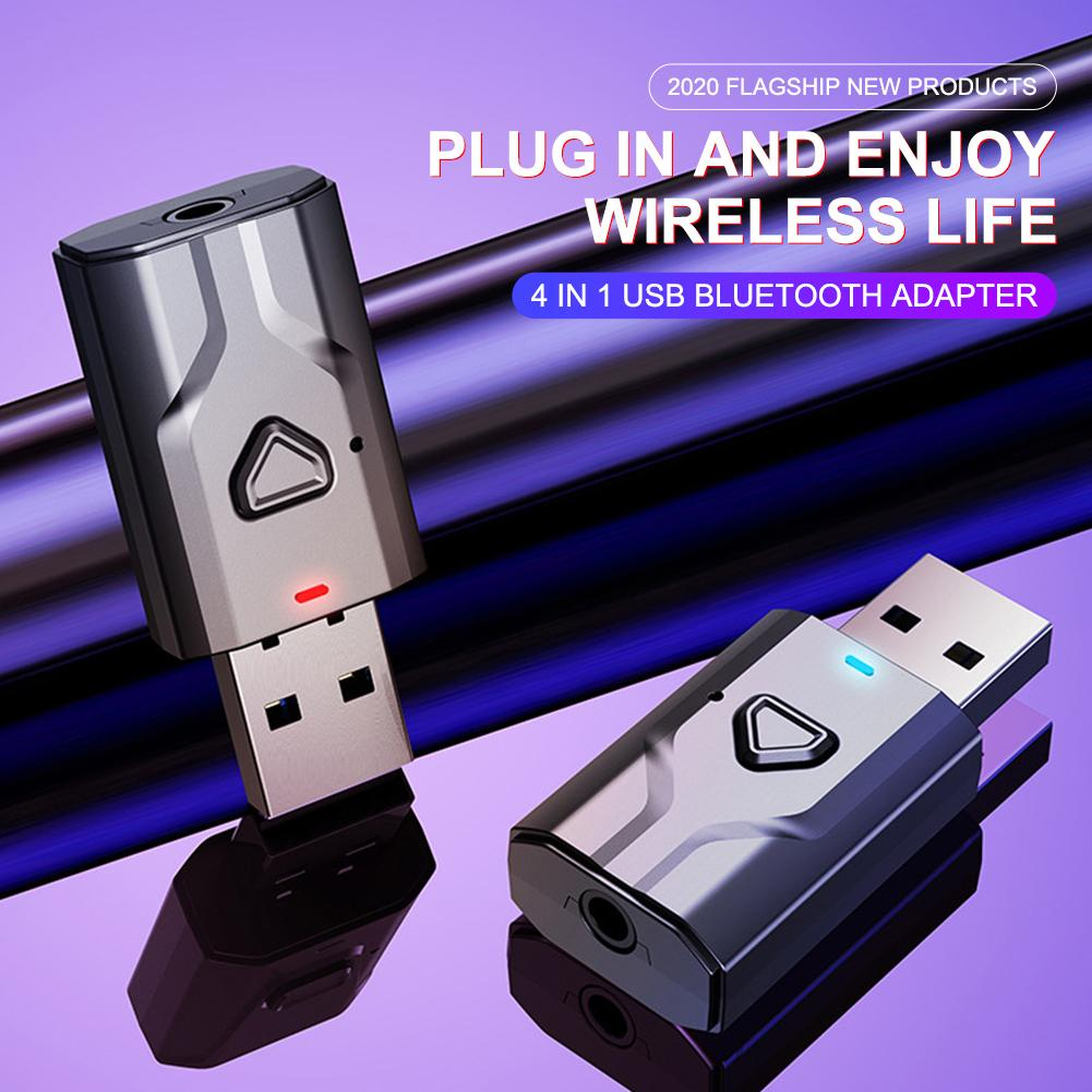 Thiết Bị Nhận Tín Hiệu Âm Thanh Bluetooth 5.0 AUX RCA USB 3.5mm Không Dây Cho TV / PC / Xe Hơi