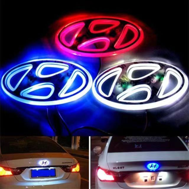 Đèn LED Logo Hyundai 2D Cho Xe Hơi