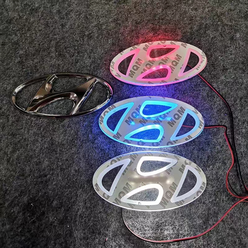 Đèn LED Logo Hyundai 2D Cho Xe Hơi