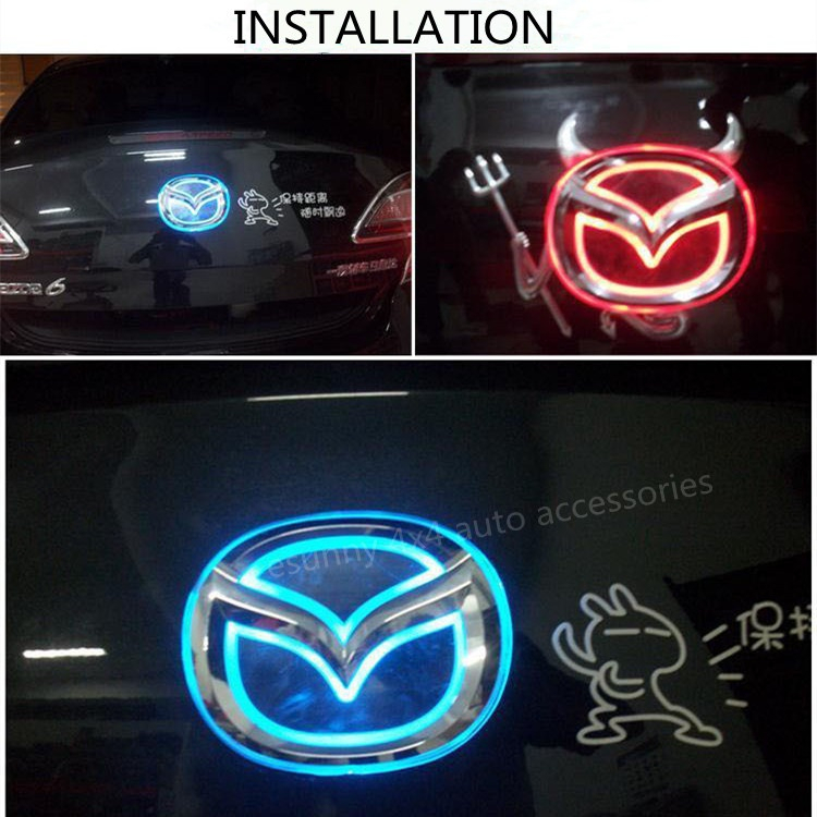 Đèn LED Logo Hyundai 2D Cho Xe Hơi