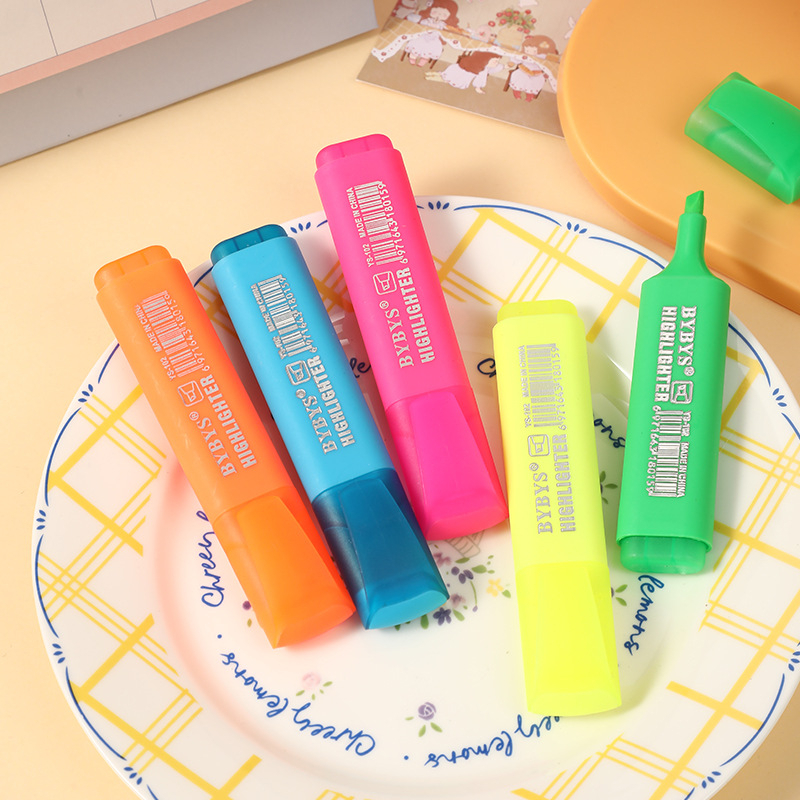 Bút Đánh Dấu Dạ Quang Hai Đầu Đa Ứng Dụng Cho Trường Học / Văn Phòng