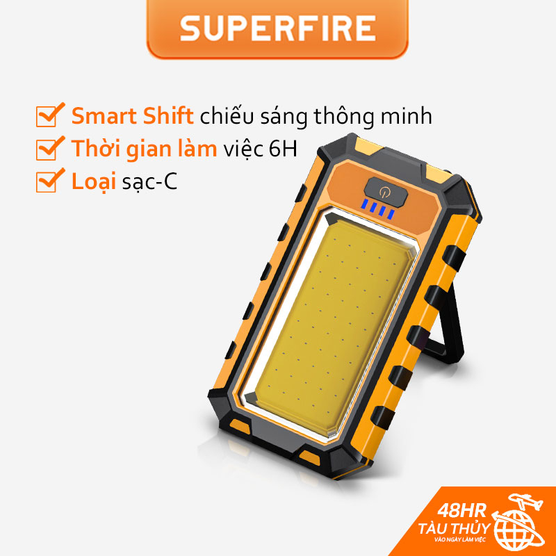 Đèn Pin Siêu Sáng SUPERFIRE G25 COB + XPE Chống Thấm Nước Có Thể Gấp Gọn Tiện Lợi